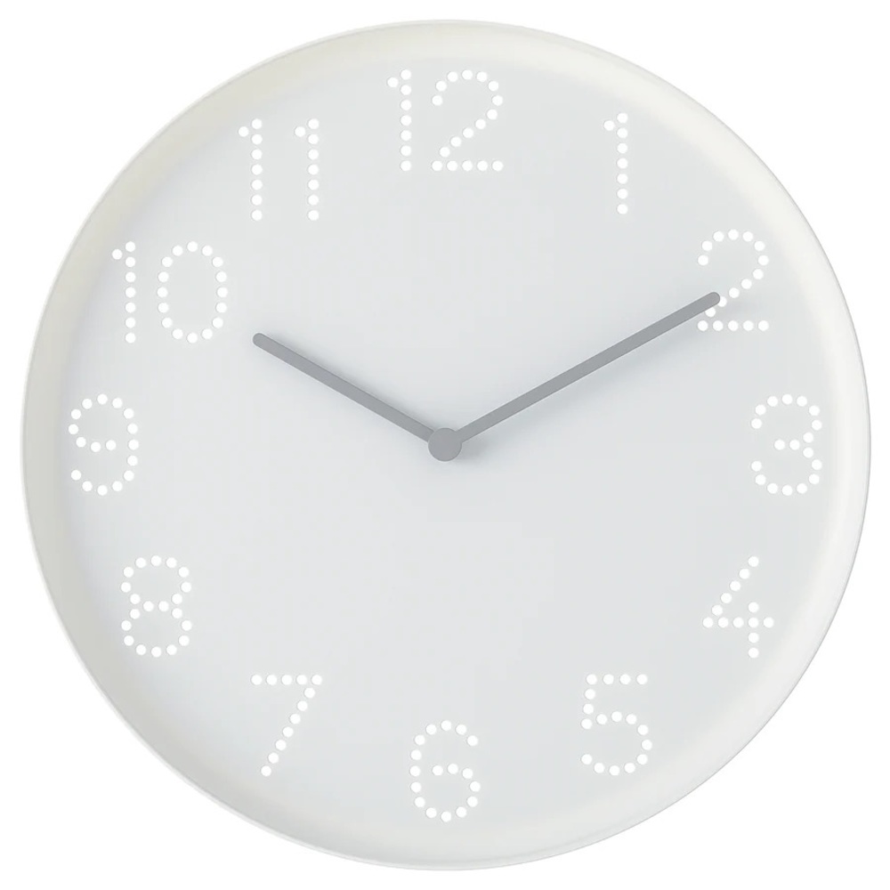 TROMMA Wall clock white 9 3/4